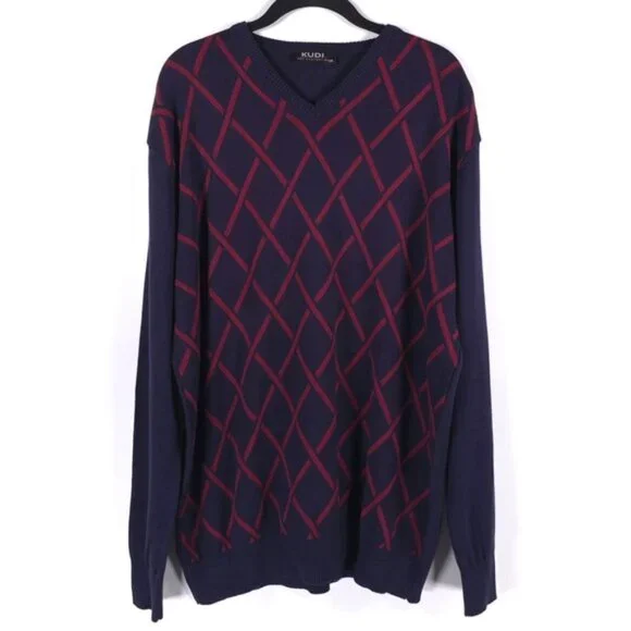 KUDI Men’s Collection POLAND MADE Pullover Sweater Cotton/Acrylic 9513 Size XXL